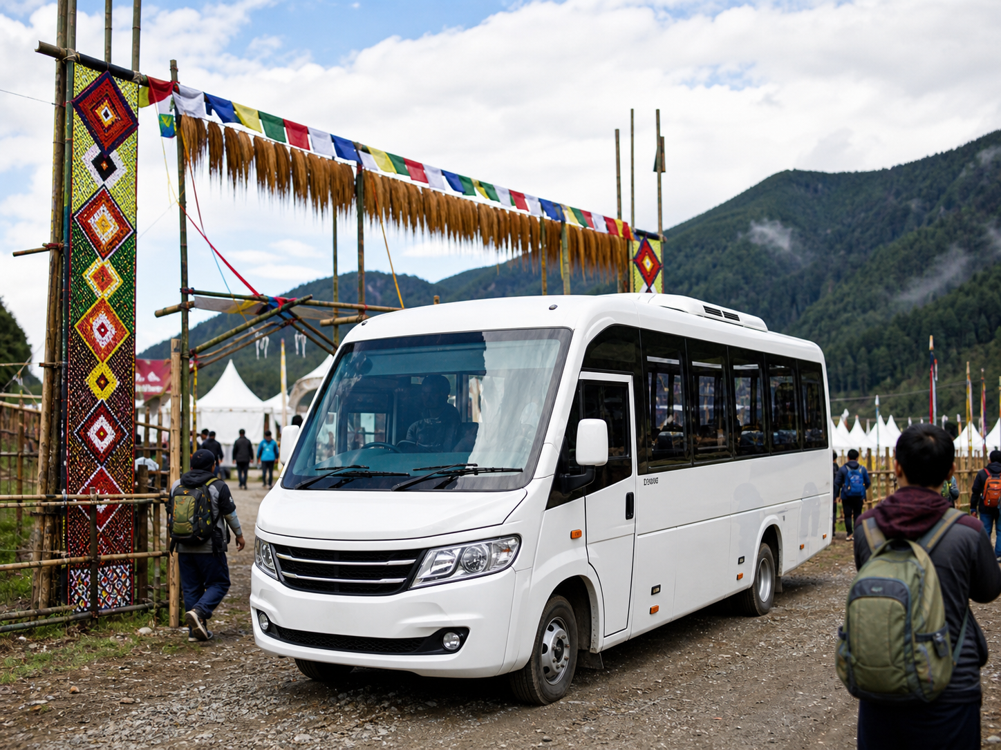 Festival pickup vehicle in the Ziro Valley